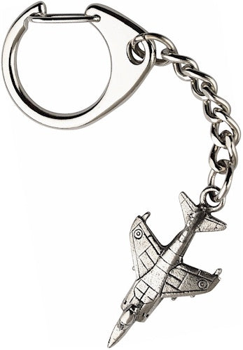 Harrier Jump Jet Pewter Keyring