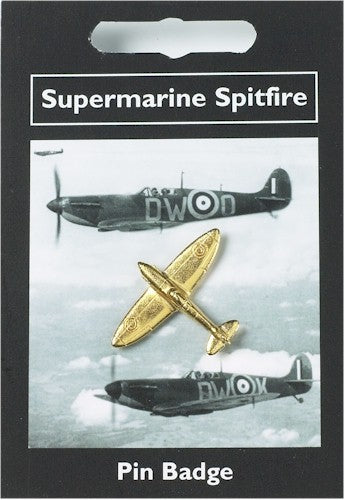 Supermarine Spitfire Pin Badge - Gold Plated