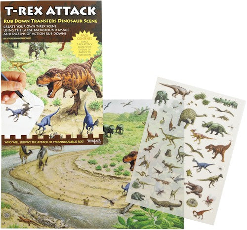 T-Rex Attack Transfer Sticker Pack