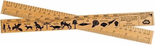 Natural History Timeline Wooden Ruler