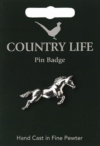 Horse Pin Badge in fine Pewter