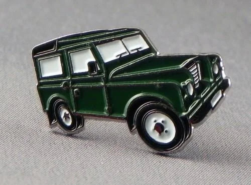 4X4 Land Rover Defender Pin Badge Green or Blue
