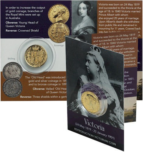 Queen Victoria Gold Sovereign Coin Pack