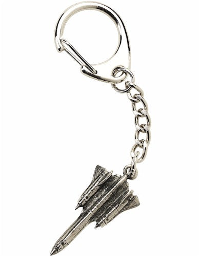 SR-71 Blackbird Key-Ring in Pewter