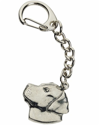 Labrador Keyring in Pewter