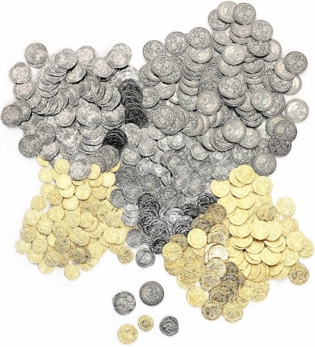 500 Mixed (Reproduction) Tudor Coins including half groats, groats, sixpences, quarter angels and half angels