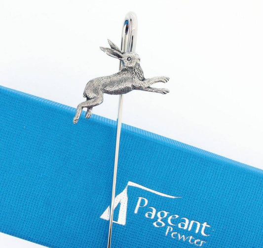 Hare Silver Pewter Bookmark
