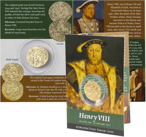 Henry V111 Half Angel And Groat Coin Packs