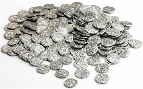 200 Mixed (Reproduction) Viking Coins including Sithric penny and Vikings at York penny