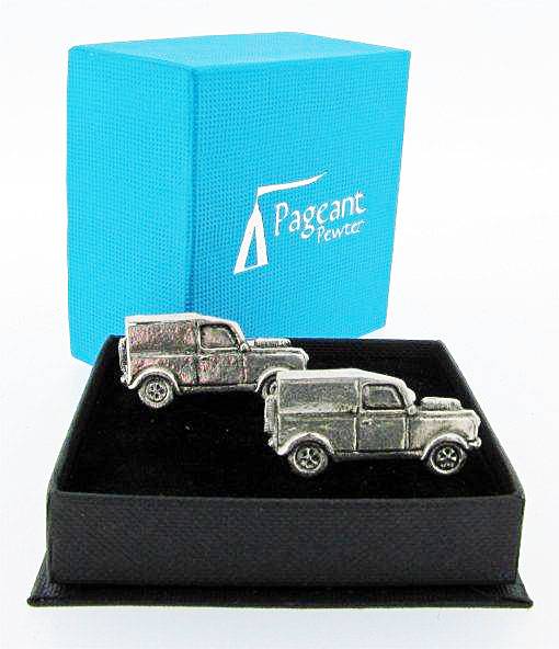 4X4 Land Rover Defender Silver Pewter Cufflinks
