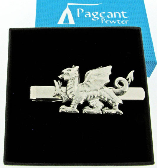 Welsh Dragon Silver Pewter Tie Pin