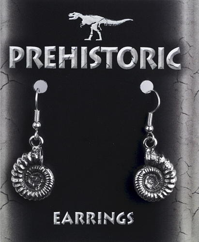 Ammonite Pewter Earrings