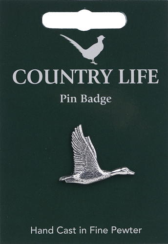 Duck Pewter Pin Badge