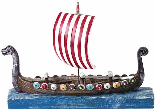 Viking Ship Resin Model 15cm
