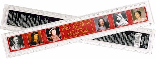 Kings & Queens of England Ruler - 30cm