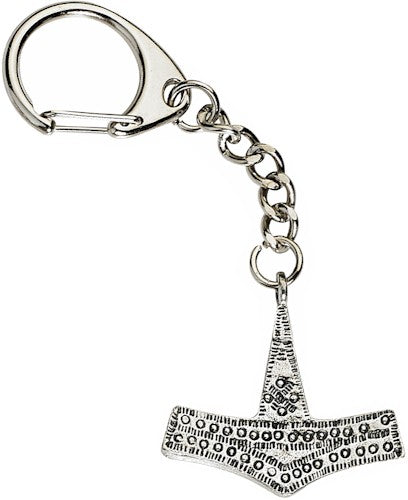 Thors Hammer Pewter Keyring