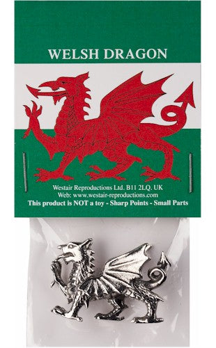 Welsh Dragon Pewter Figurine