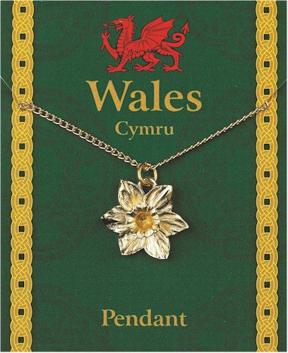Welsh Daffodil Gold Pendant
