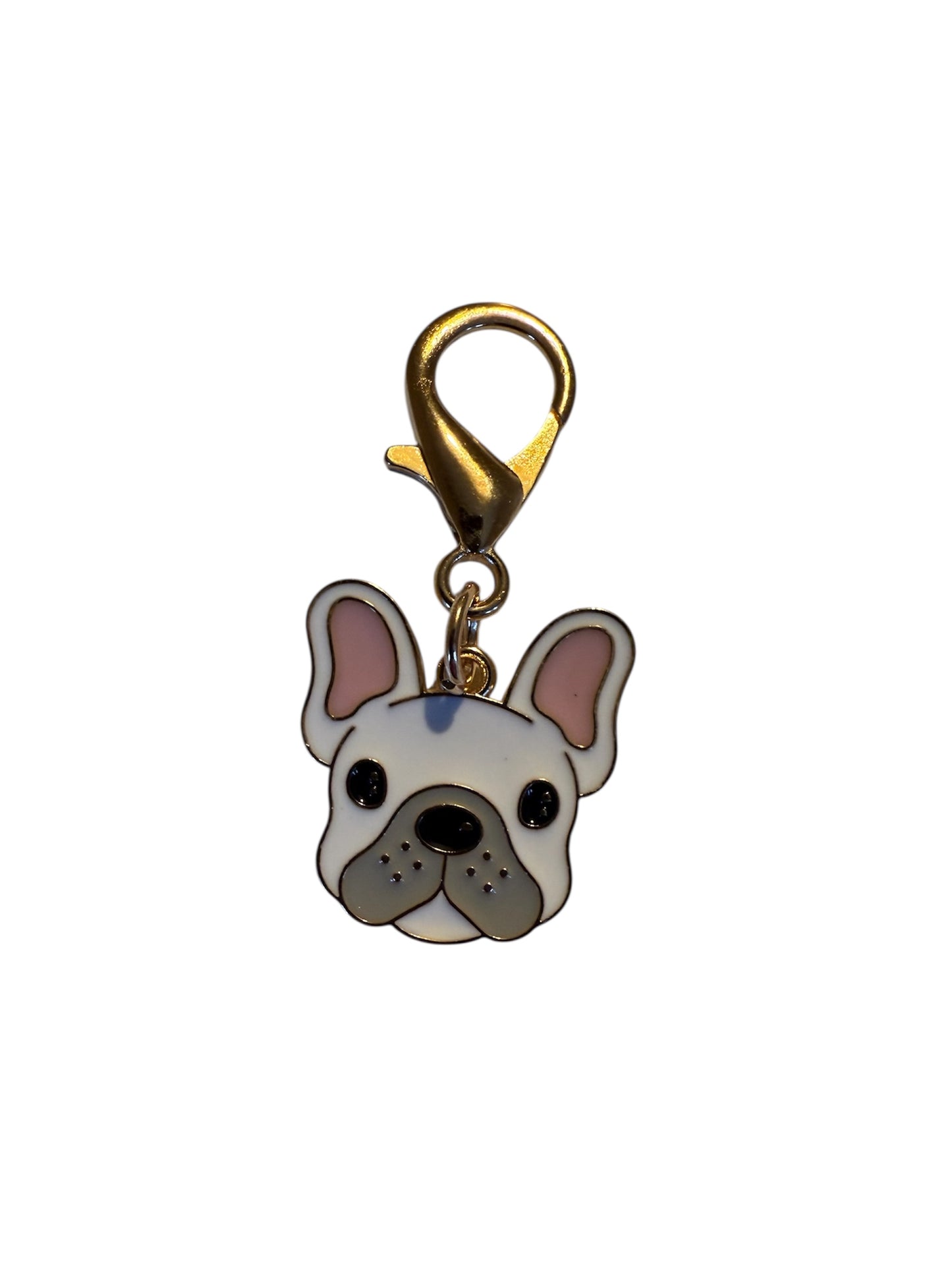 Cute Dog Thank You enamel Keyring Charm & Card Gift Set