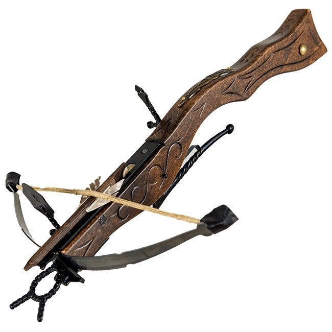 Miniature 15th Century Gun Crossbow & Stand