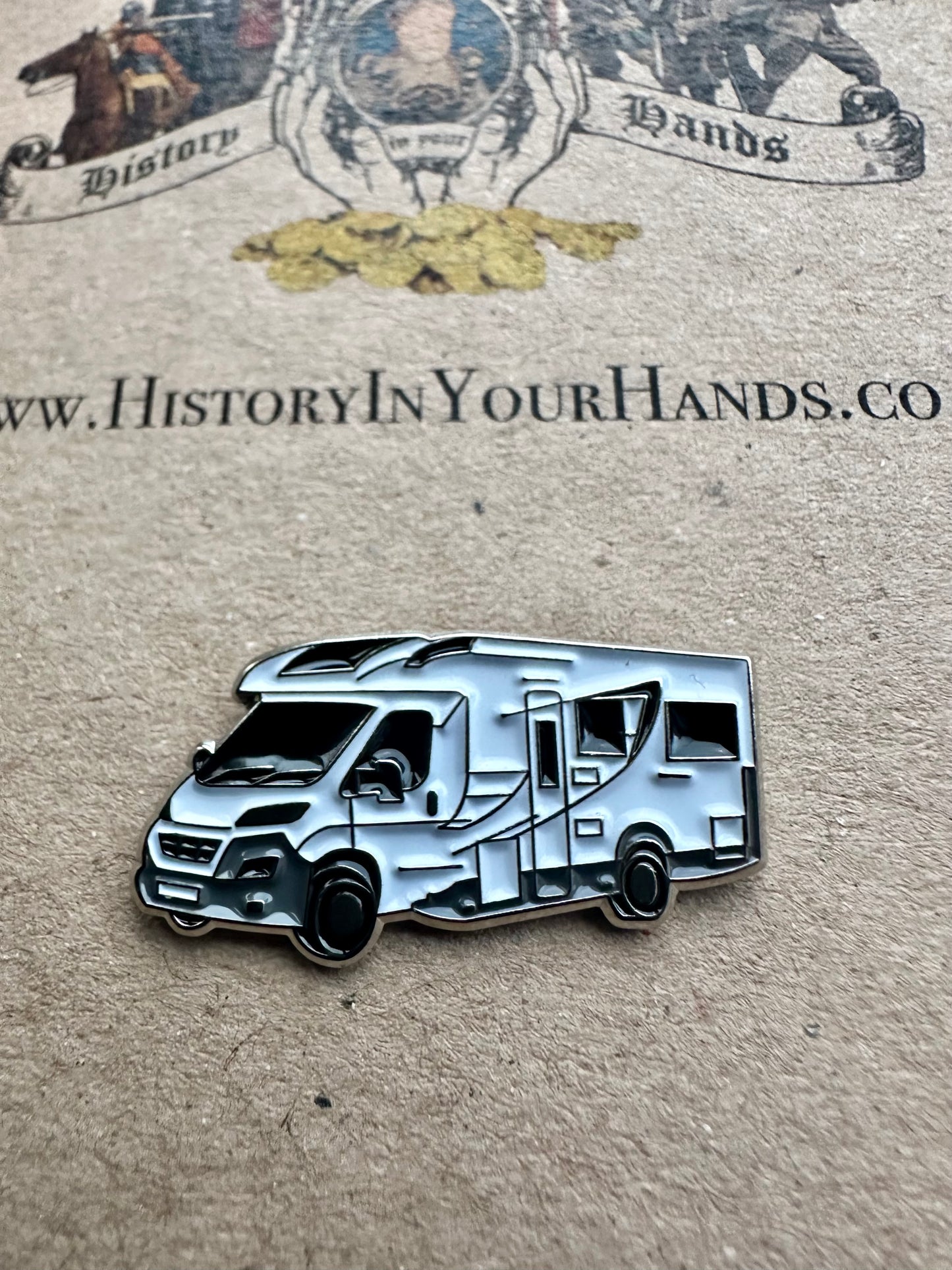 Motorhome Camper Enamel Pin Badge