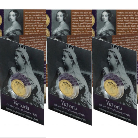 Queen Victoria Gold Sovereign Coin Packs  *3 PACK*
