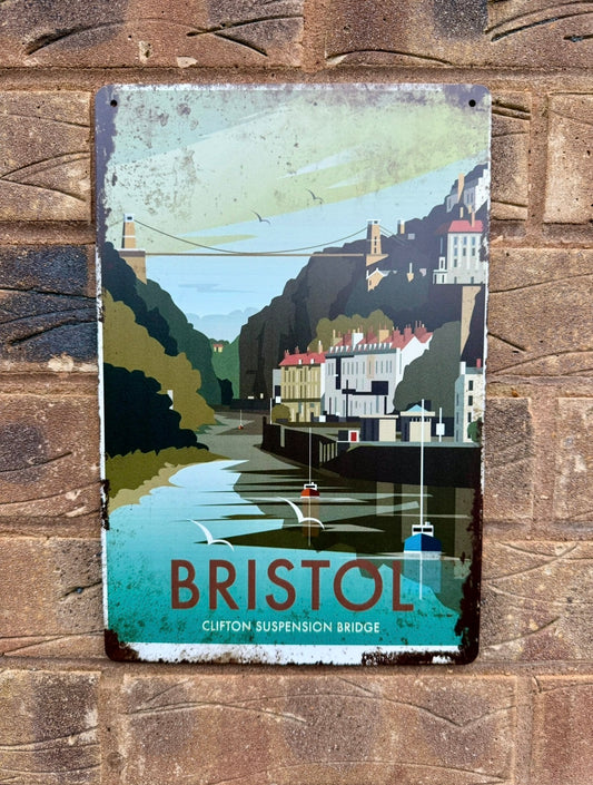 Bristol Clifton Suspension Bridge Man Cave Shed Bar Sign SIZE LARGE 20x30 CM