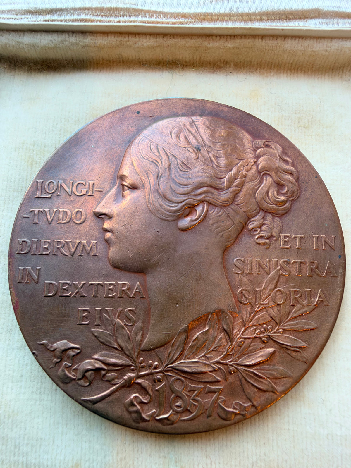 1897 Queen Victoria Official Diamond Jubilee Large Bronze Medal