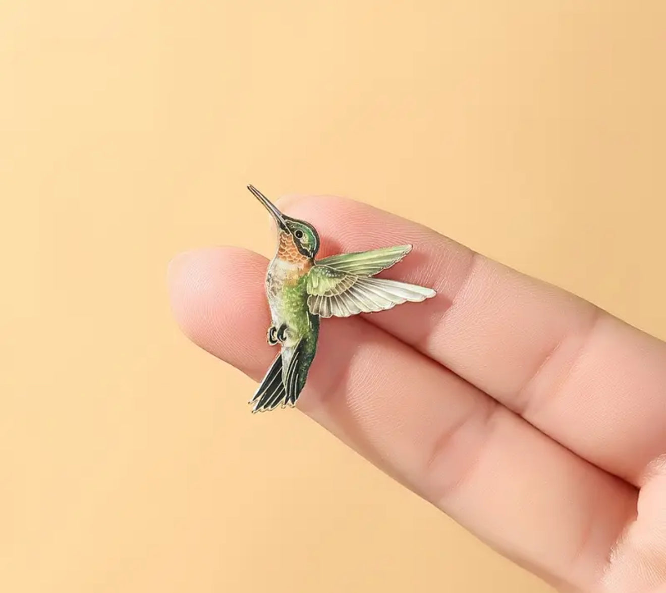 Hummingbird Wildlife Bird Enamel Pin Badge *4 COLOURS AVAILABLE*