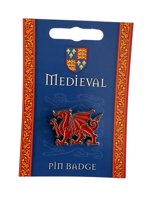 Medieval Dragon Enamel Pin Badge