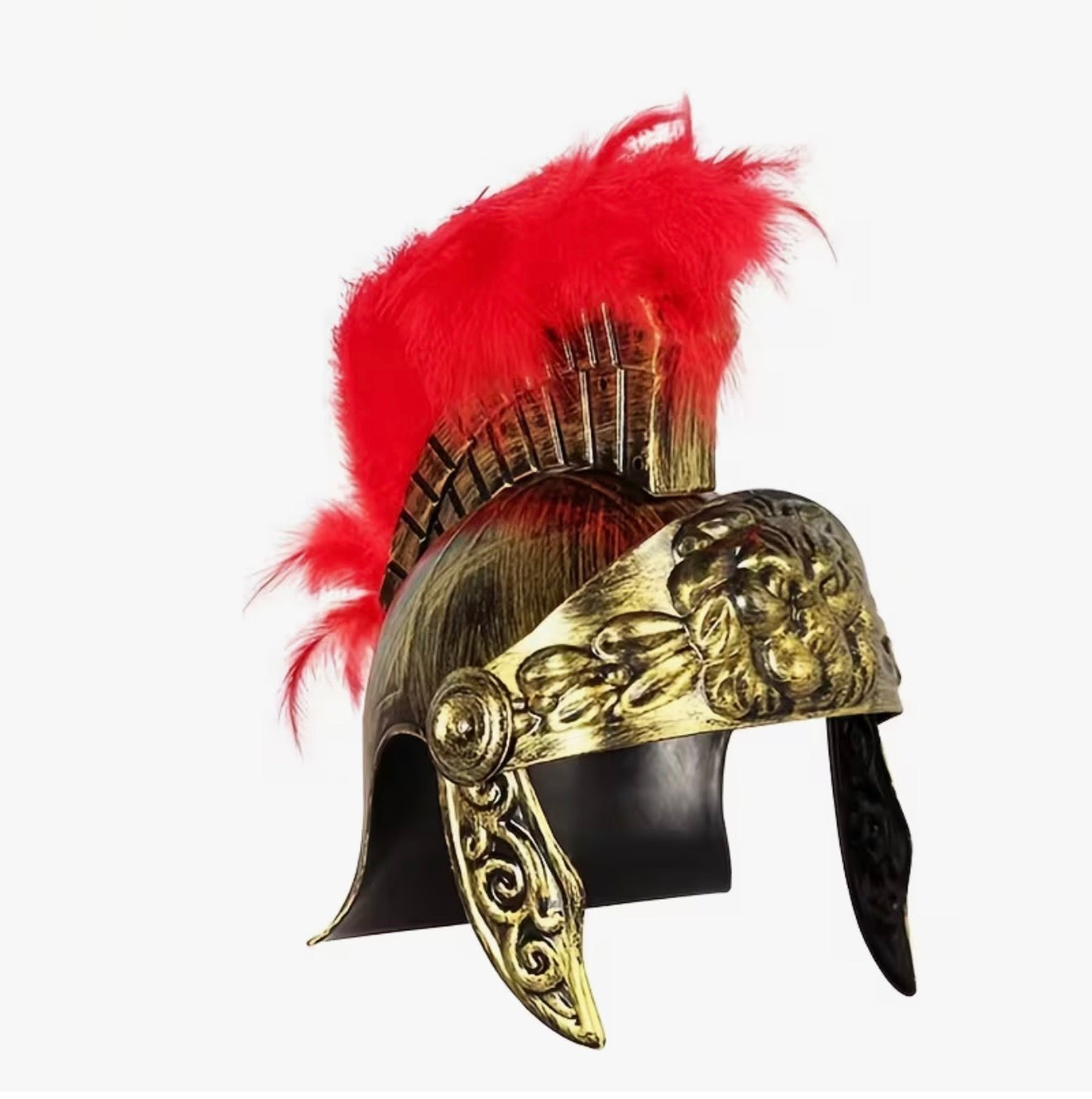 Childs Roman Centurion Soldier Gladiator Helmet Kids Fancy Dress World Book Day