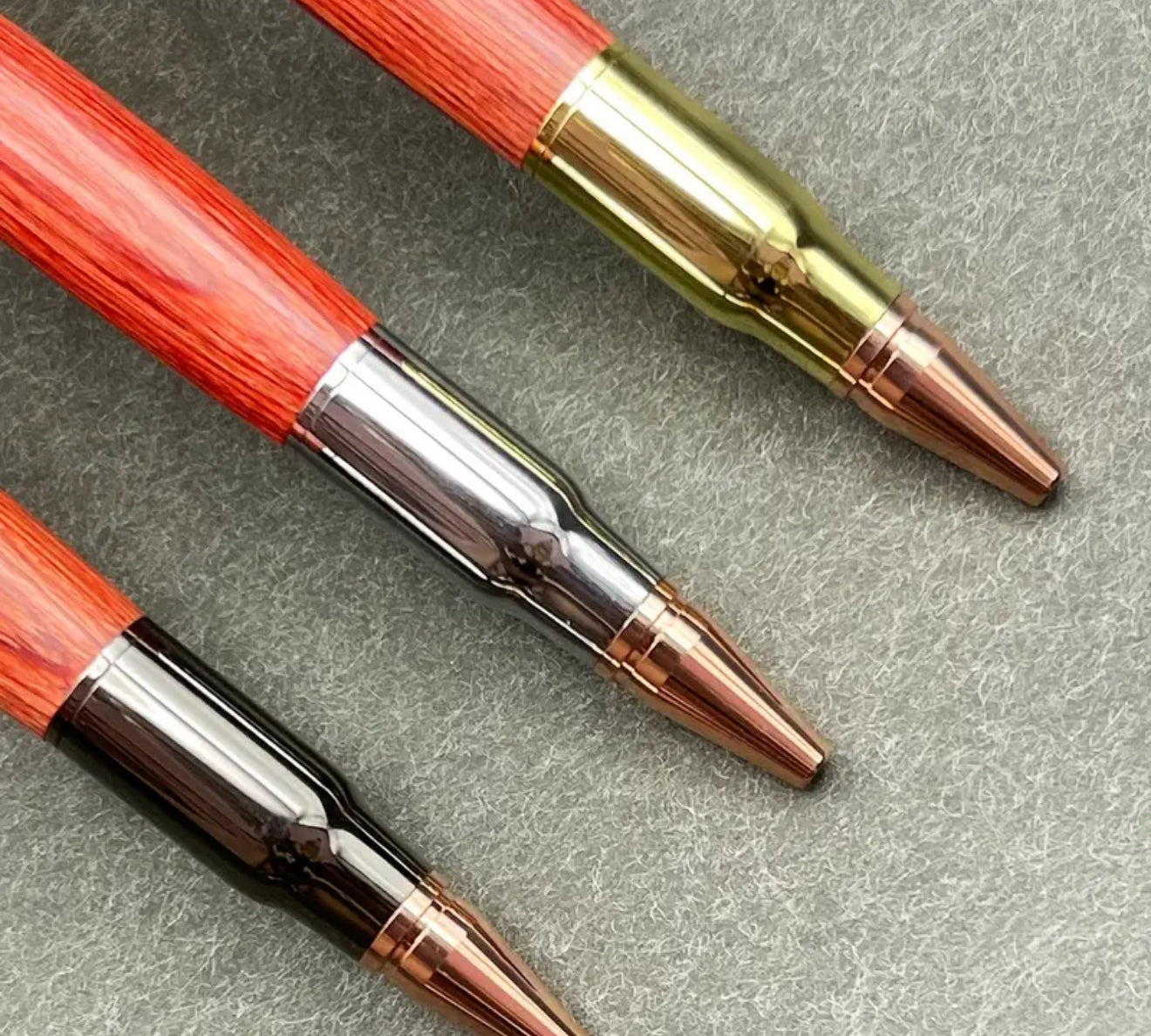 Bolt Action Hunting Shooting Rifle Bullet Wooden Rosewood Ballpoint Pen