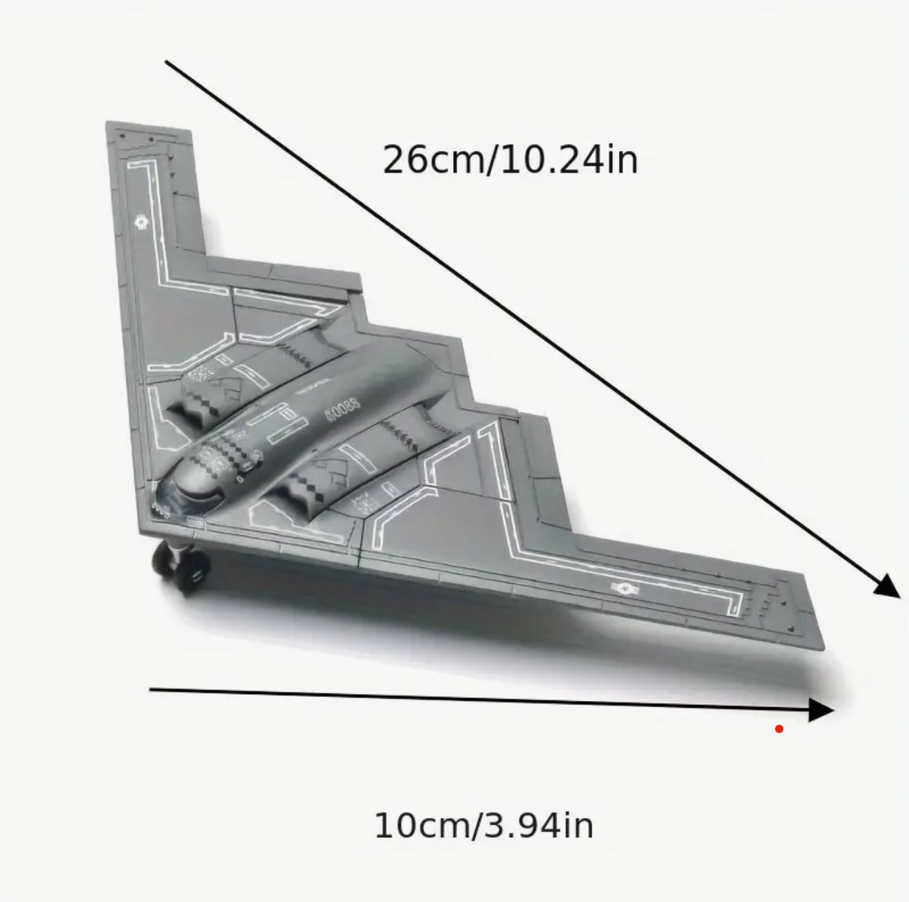 1:200 USAF B2 Stealth Bomber Die-Cast Aircraft Model On Stand
