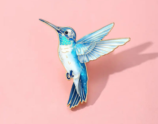Hummingbird Wildlife Bird Enamel Pin Badge *4 COLOURS AVAILABLE*