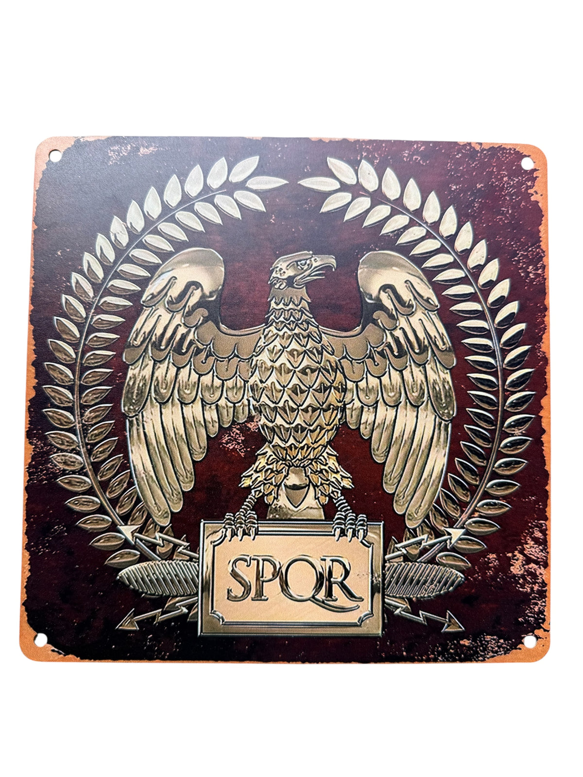 Roman Imperial Eagle SPQR Metal Sign 20cmX20cm
