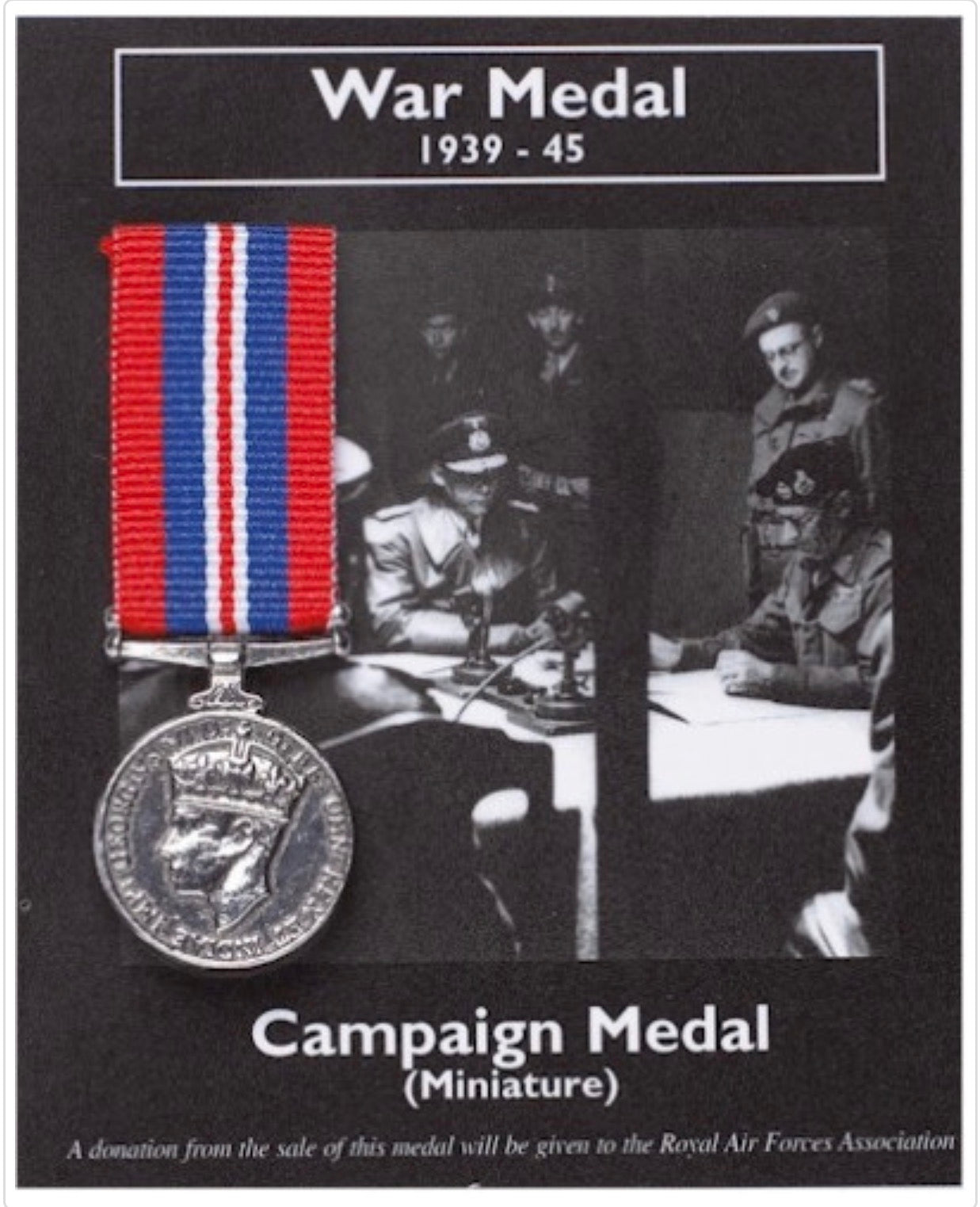 WW2 1939-45 War Medal Campaign Miniature Reproduction