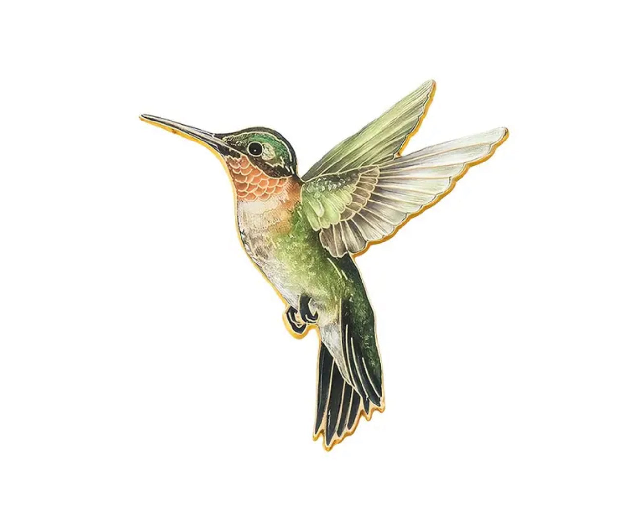 Hummingbird Wildlife Bird Enamel Pin Badge *4 COLOURS AVAILABLE*