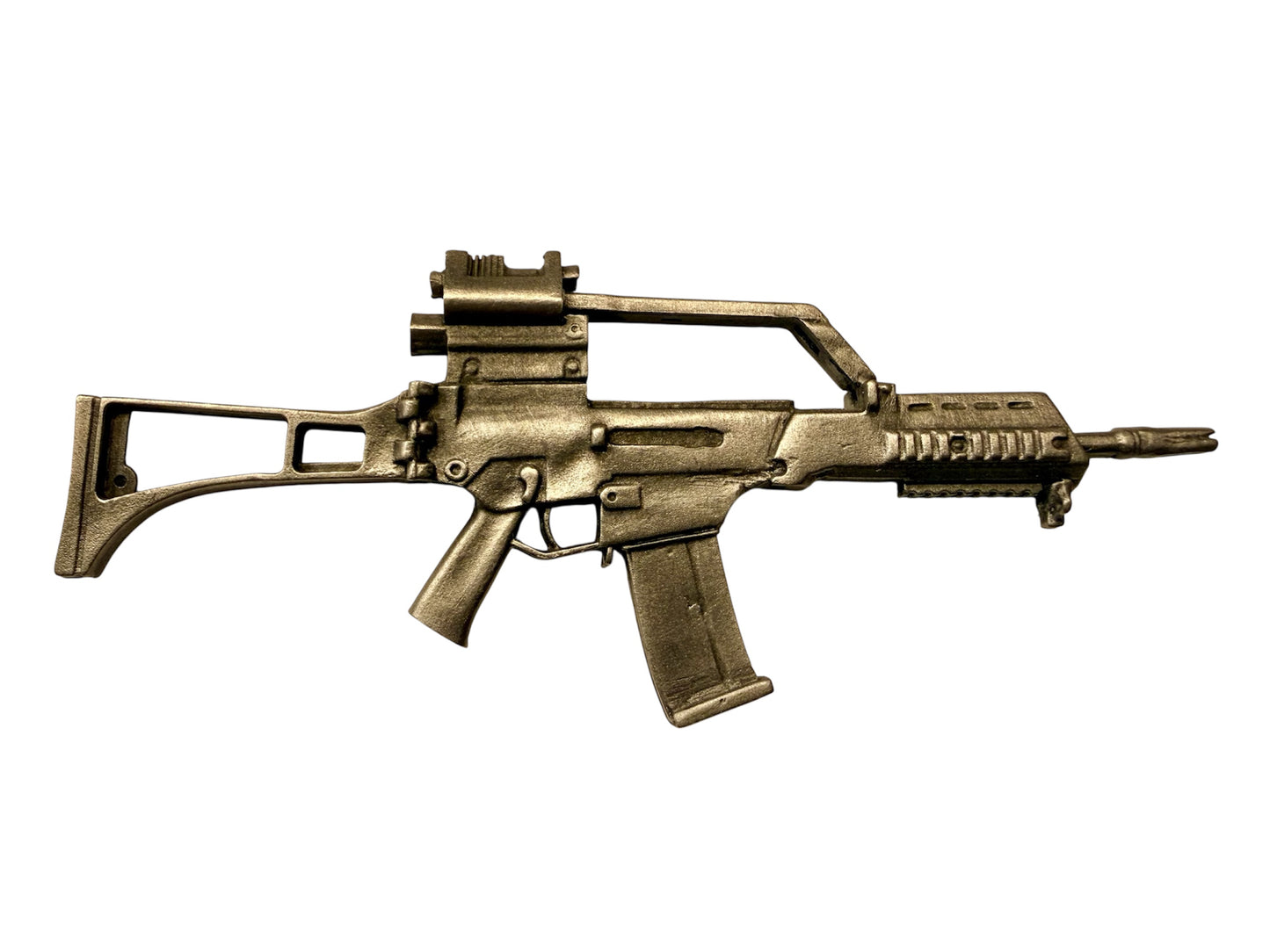 Police ARV G36 1/6 Miniature English Pewter Gun Desk Display *RETIREMENT GIFT*