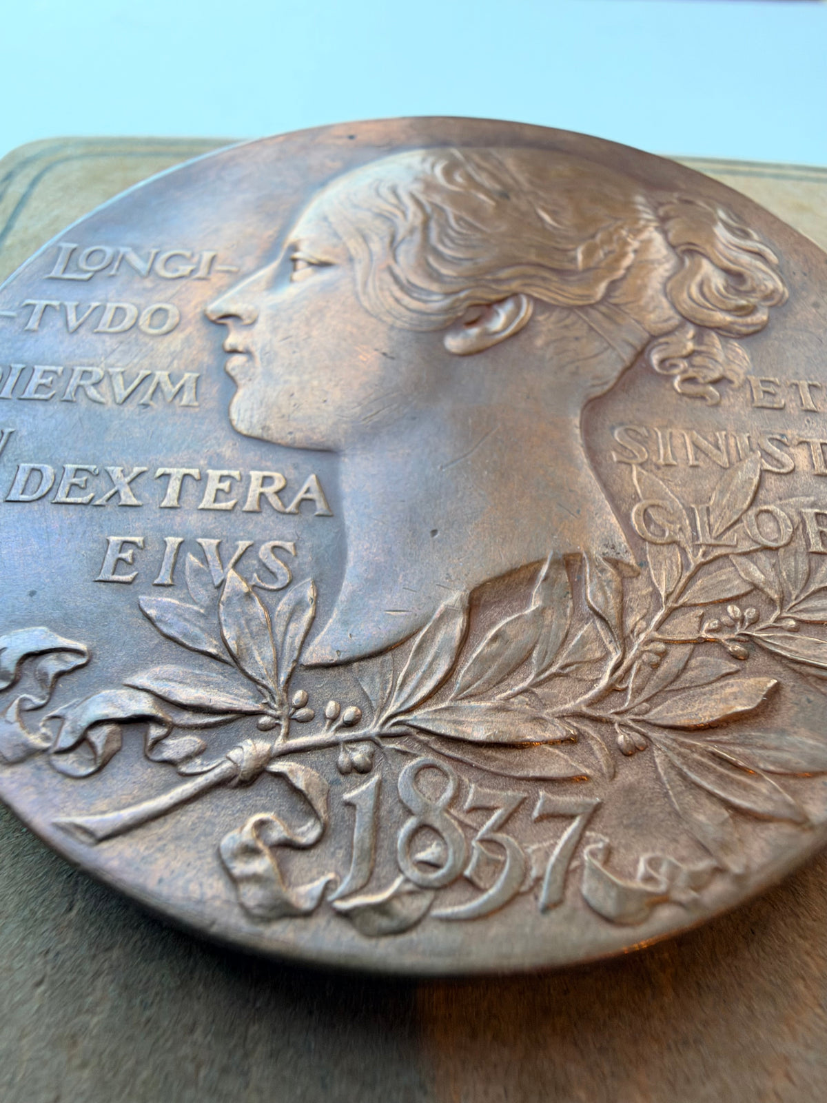 1897 Queen Victoria Official Diamond Jubilee Large Bronze Medal