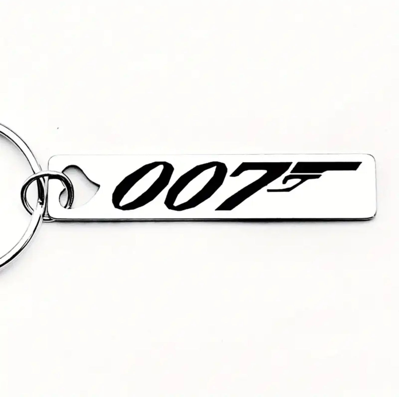 007 James Bond Silver Keyring