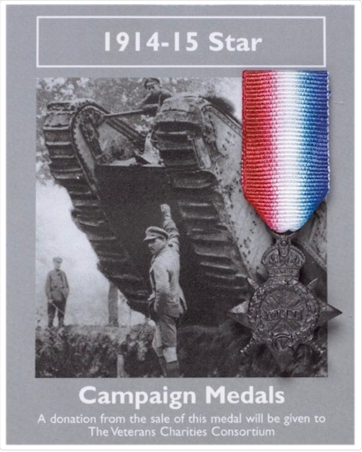 World War One 1914-15 Star - WW1 Campaign Miniature Medal -  Reproduction