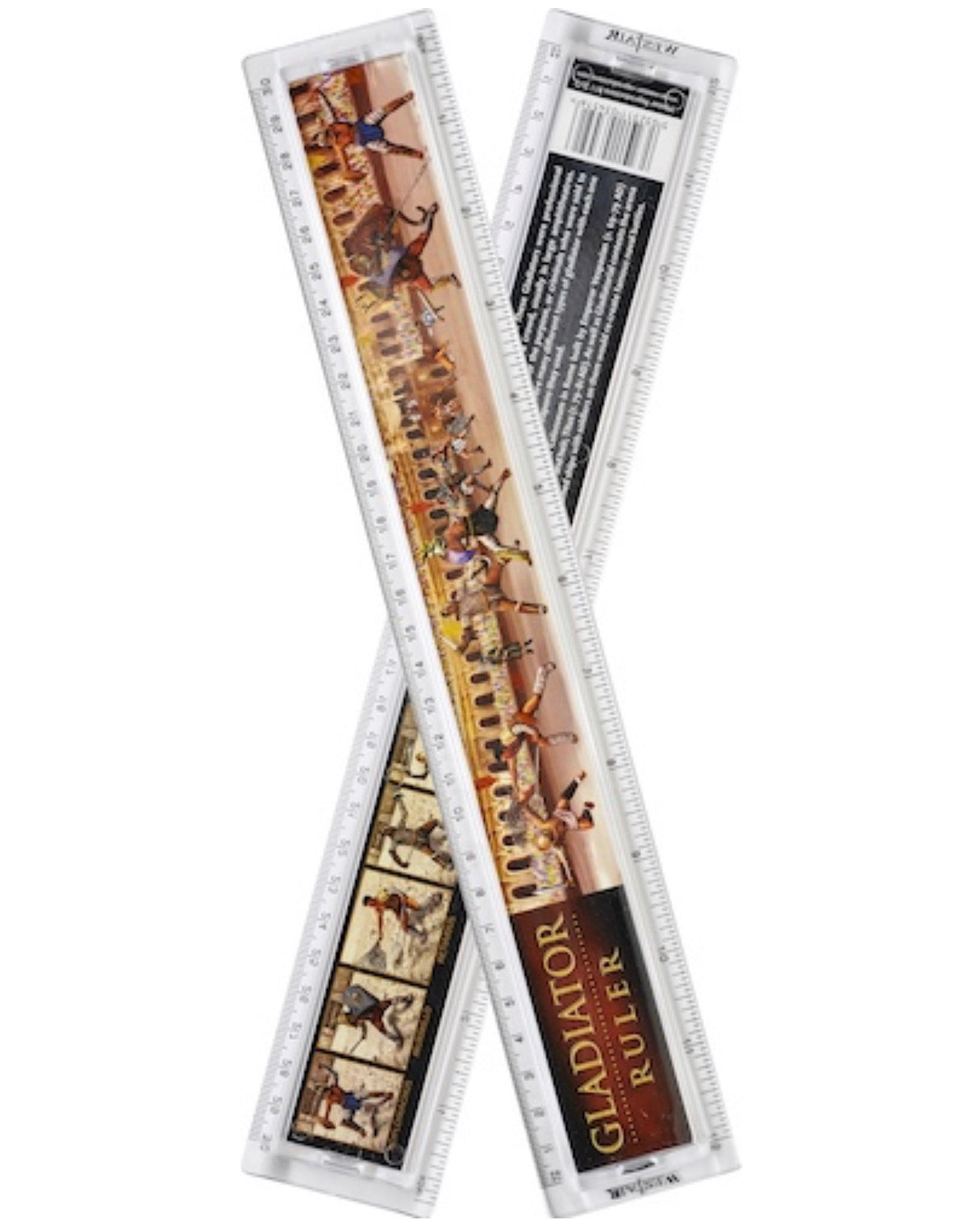 Roman Gladiator 30CM Ruler Amphitheatre Fighting Scene *EDUCATIONAL ...
