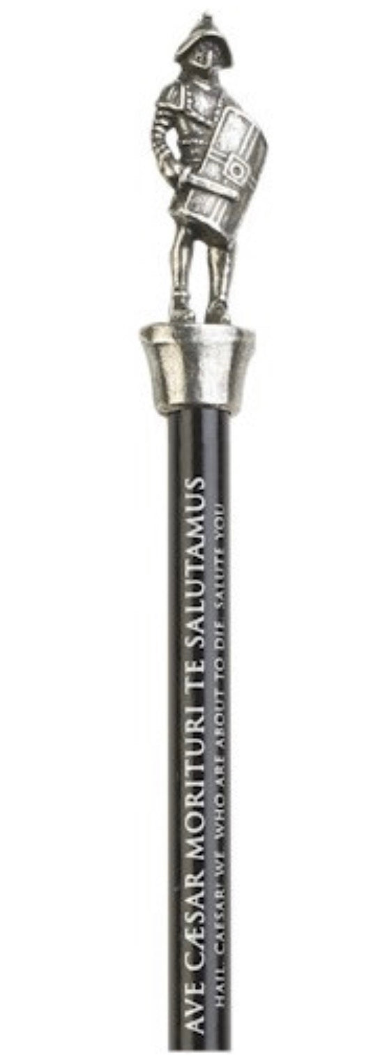 Roman Soldier Gladiator Centurion Legionnaire Pencil Topper In Pewter