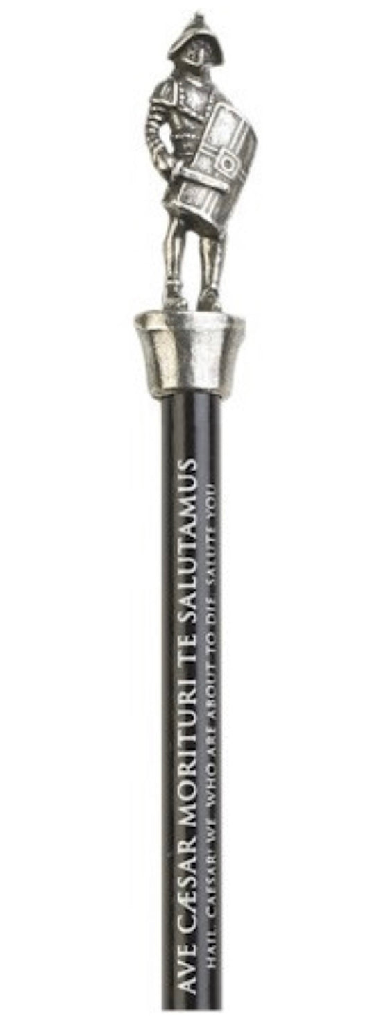 Roman Soldier Gladiator Centurion Legionnaire Pencil Topper In Pewter