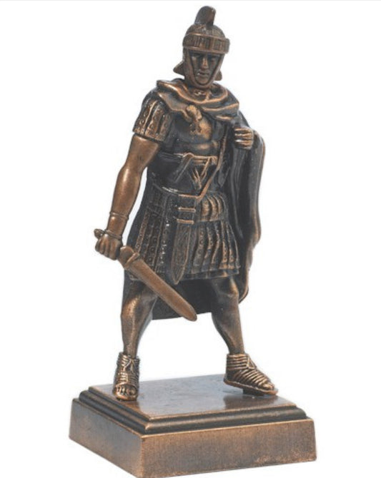 Roman Centurion Gladiator Bronze Pencil Sharpener 9.5cm