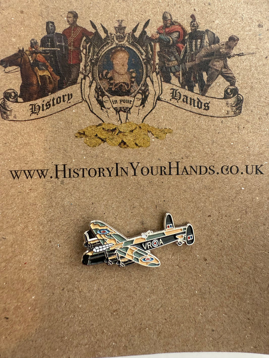 Royal Air Force WW2 Lancaster Bomber Pin Badge