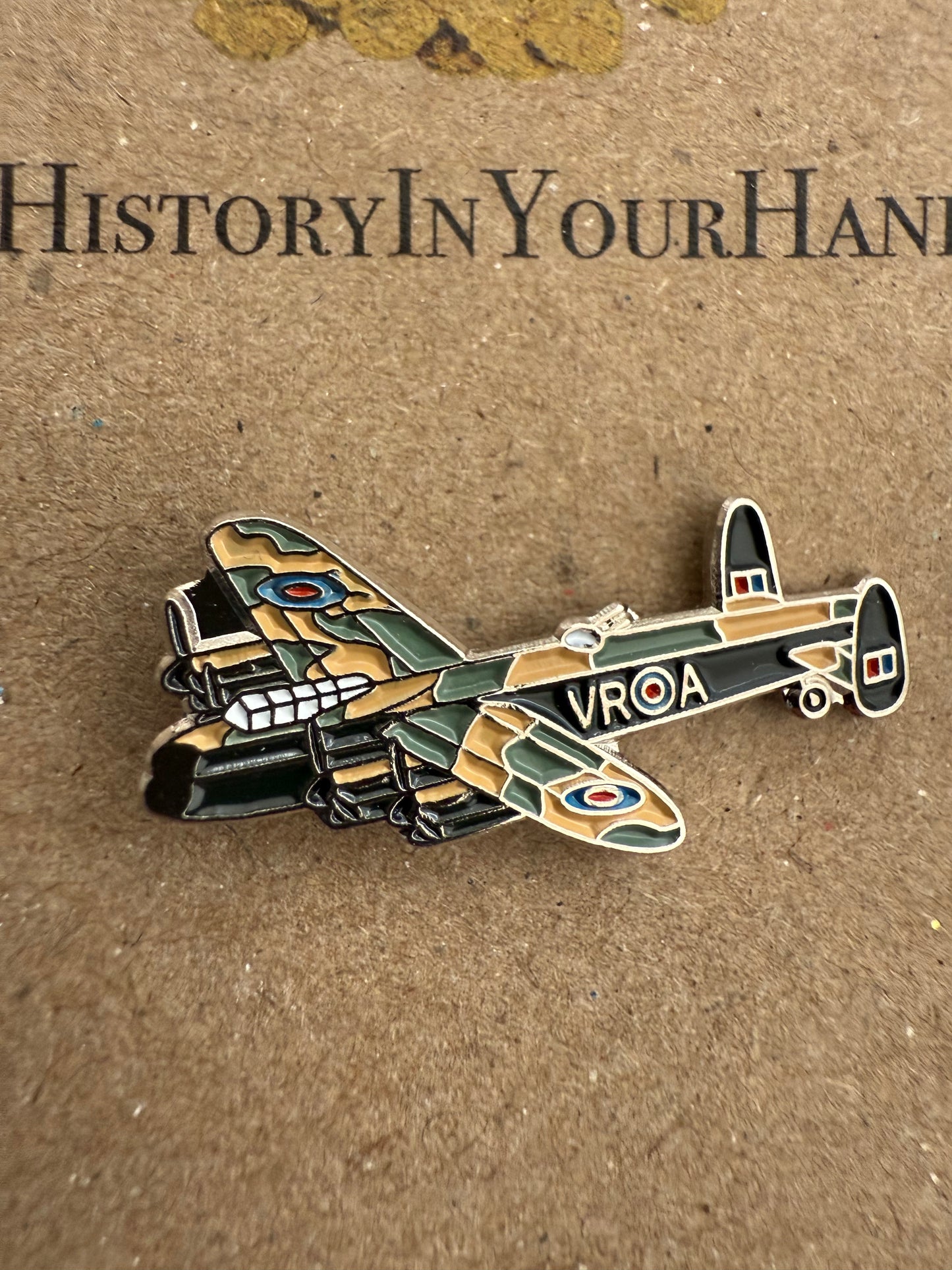Royal Air Force WW2 Lancaster Bomber Pin Badge