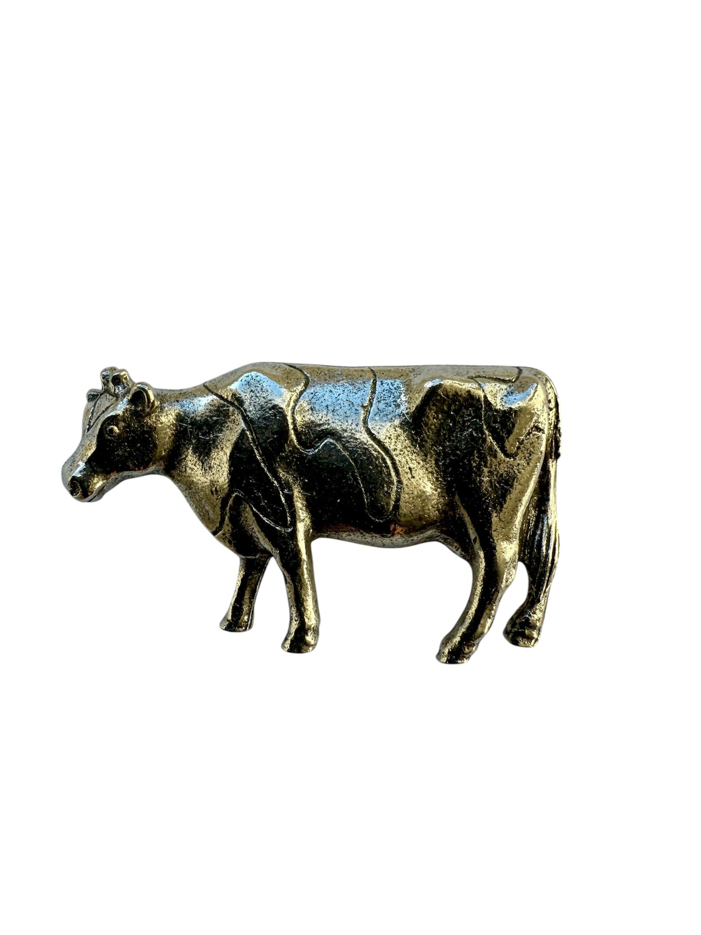 Friesian Cow Silver Pewter Lapel Pin Badge
