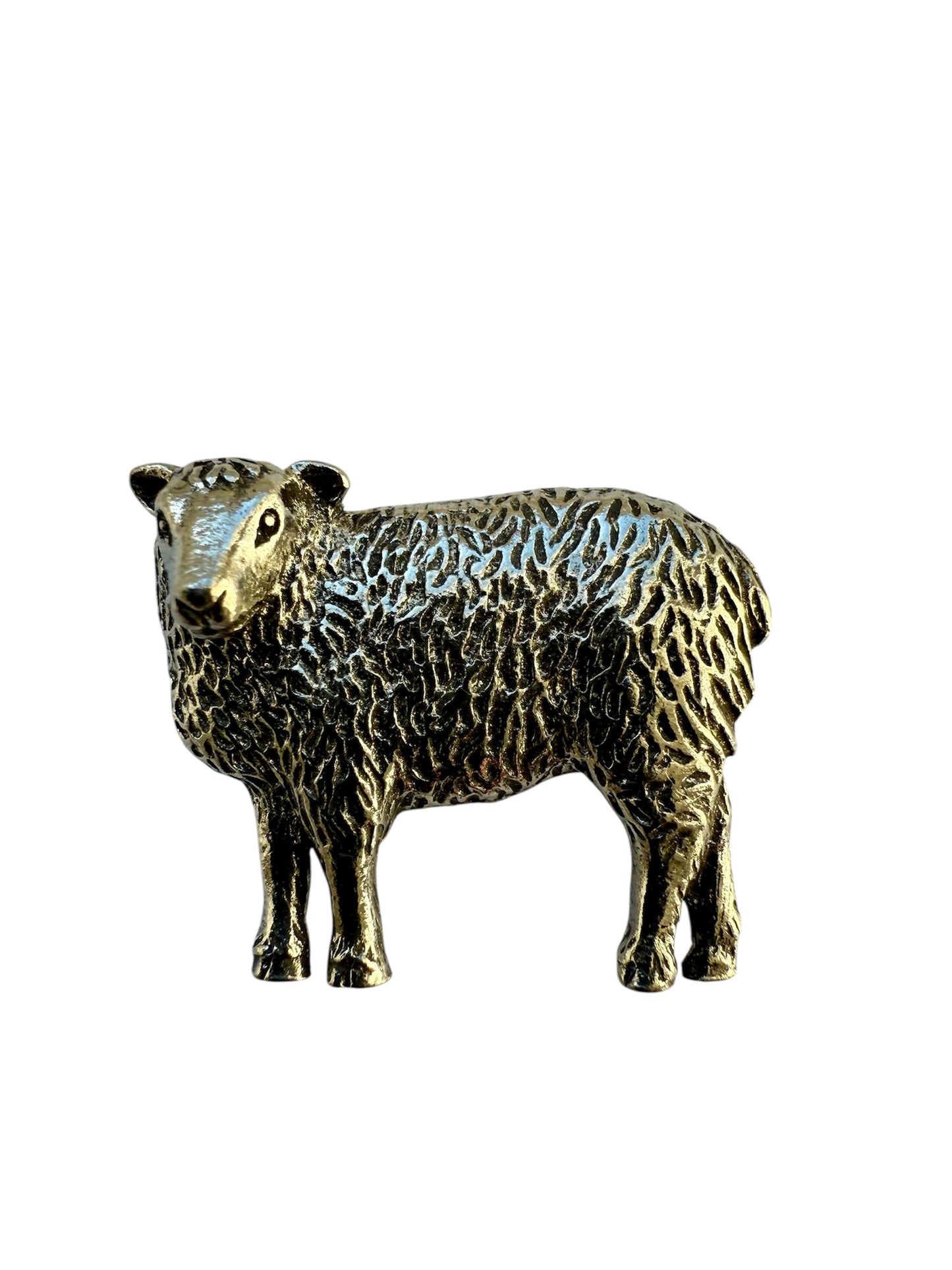 Silver Sheep Pewter Pin Badge