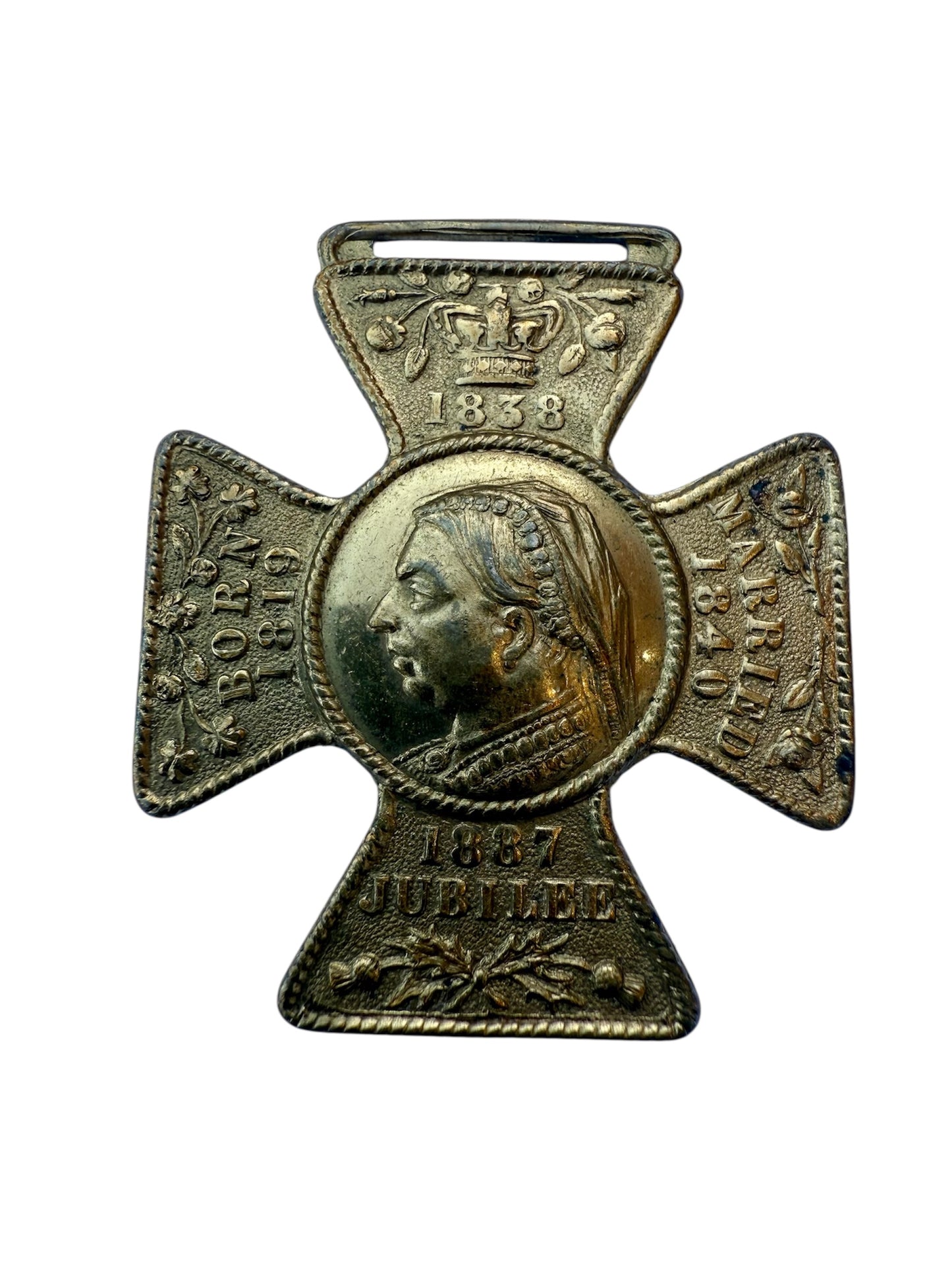 1887 Queen Victoria Golden Jubilee Commemorative Medal Cross
